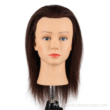 Beautiful wholesale female wig mannequin head with human hair